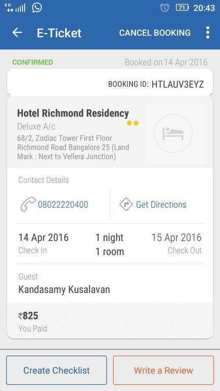 Hotel Richmond Residency Bangalore Extérieur photo